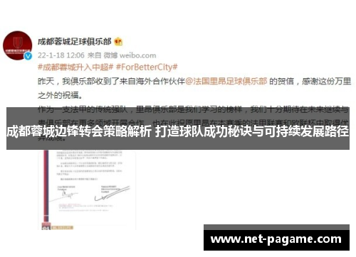 成都蓉城边锋转会策略解析 打造球队成功秘诀与可持续发展路径